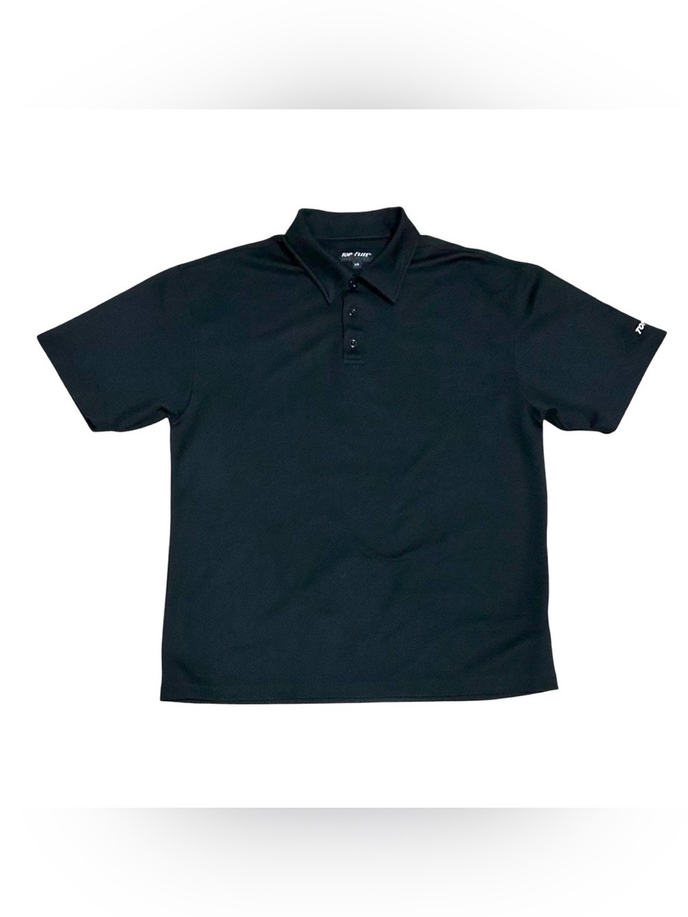 Top-Flite Black Performance Golf Polo Shirt Men’s Large Lightweight Athleisure